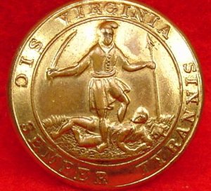 Virginia State Seal Button